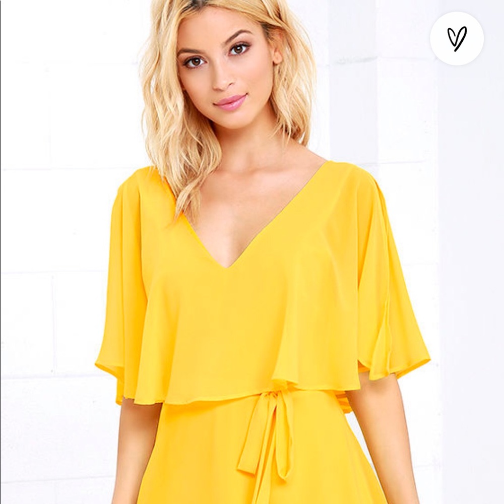 Butterfly With Me Yellow Dress